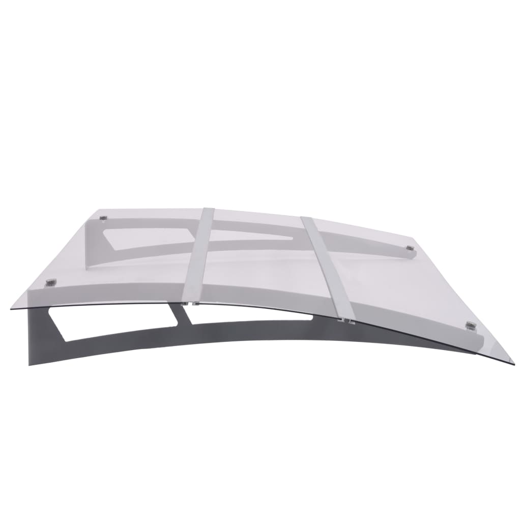 Türvordach Silbern Und Transparent Polycarbonat