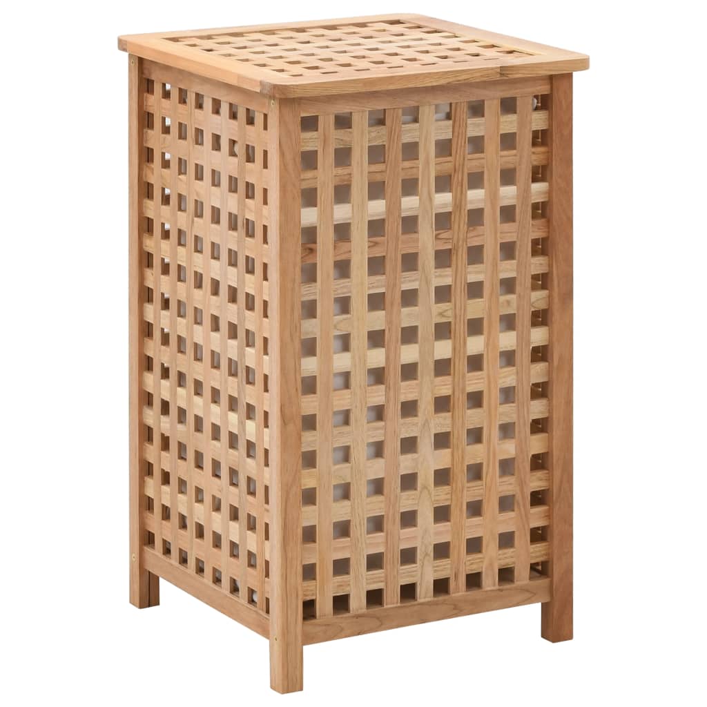 Wäschetruhe 77,5×37,5×46,5 Cm Walnuss Massivholz