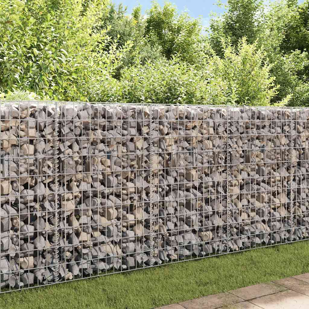 Gabionenwand Verzinkter Stahl 630×30×100 Cm