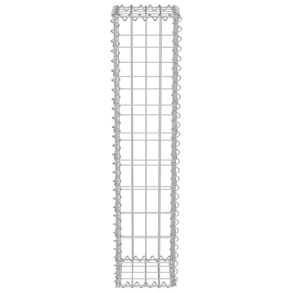 Gabionenwand Mit Abdeckung Verzinkter Stahl 20×20×100 Cm