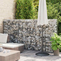 Gabionenwand Mit Abdeckung Verzinkter Stahl 20×20×100 Cm