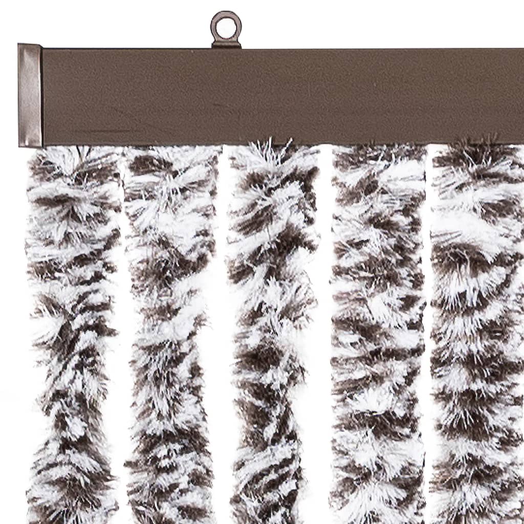 Insektenschutz-Vorhang Chenille Braun Und Beige