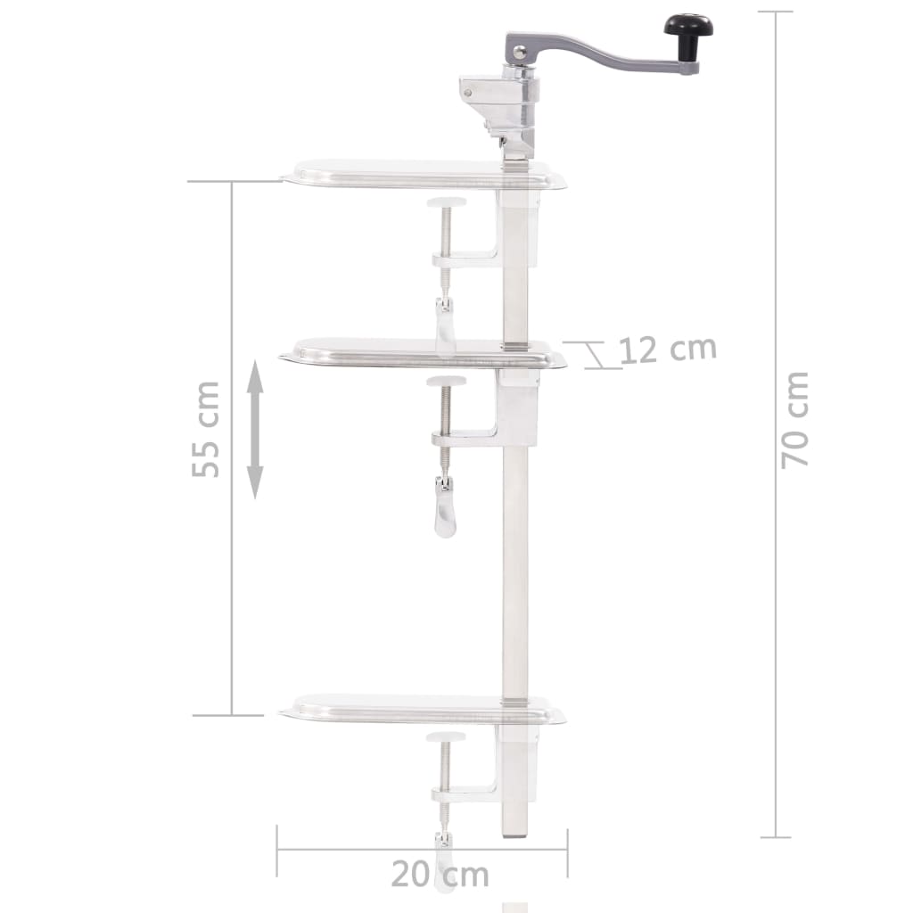 Dosenöffner Silbern 70 Cm Aluminium Und Edelstahl