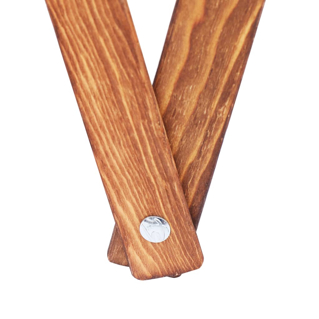 Faltbarer Wäschekorb Weiß Holz Und Stoff