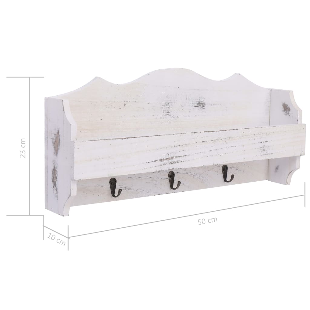 Wandgarderobe 50×10×23 Cm Holz