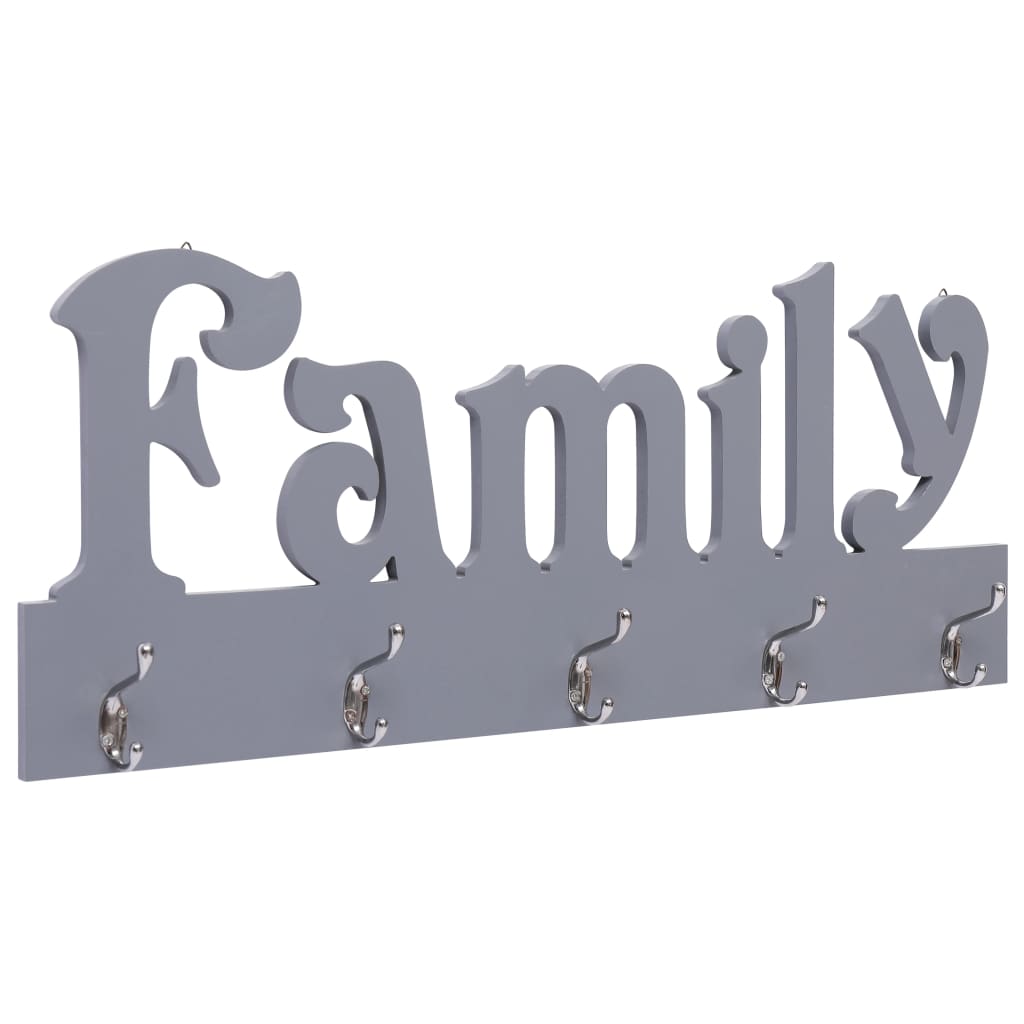 Wandgarderobe Family Grau 74 X 29,5 Cm
