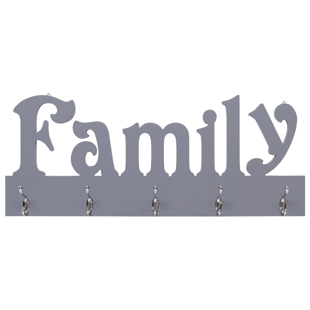 Wandgarderobe Family Grau 74 X 29,5 Cm