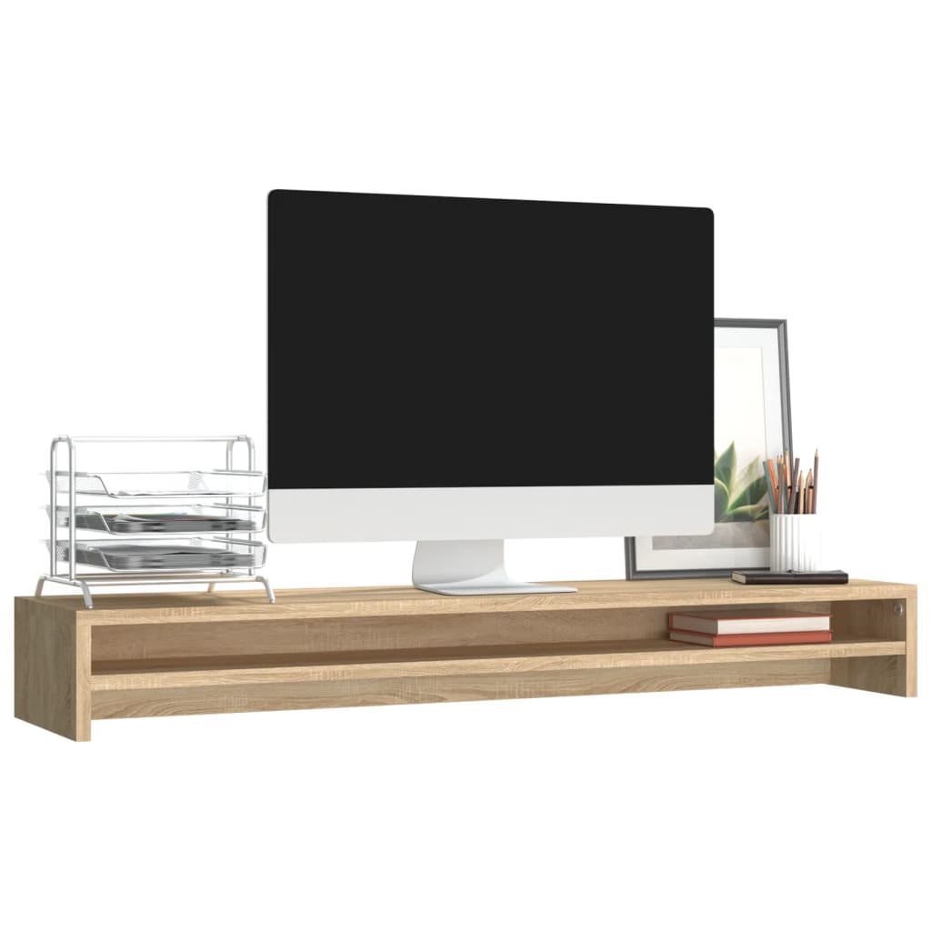 Monitorständer Sonoma-Eiche 100X24X13 Cm Holzwerkstoff