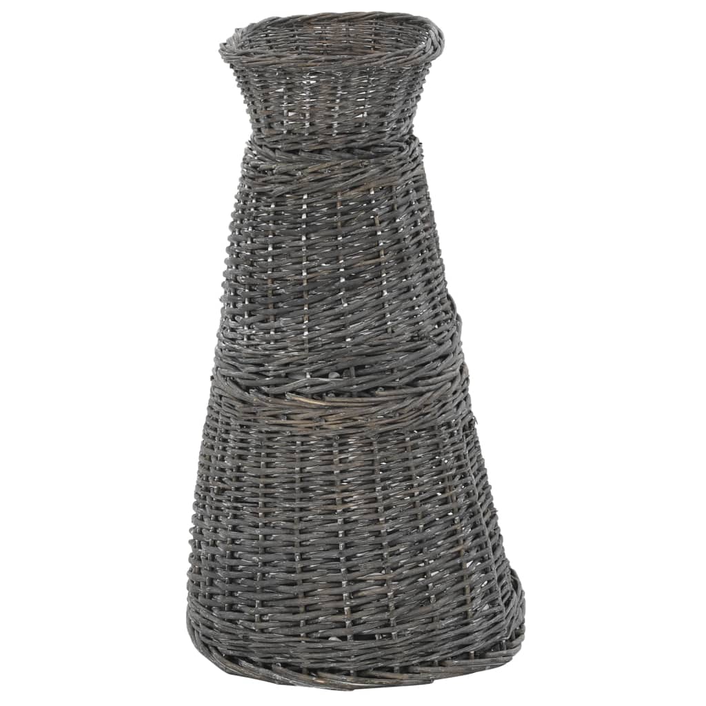 3-Tlg. Katzenkorb-Set Mit Kissen 47X34X60 Cm Natur Weide