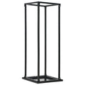 Brennholzregal Schwarz 100×25×100 Cm Stahl