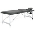 Massageliege 2-Zonen Aluminiumgestell 186X68 Cm