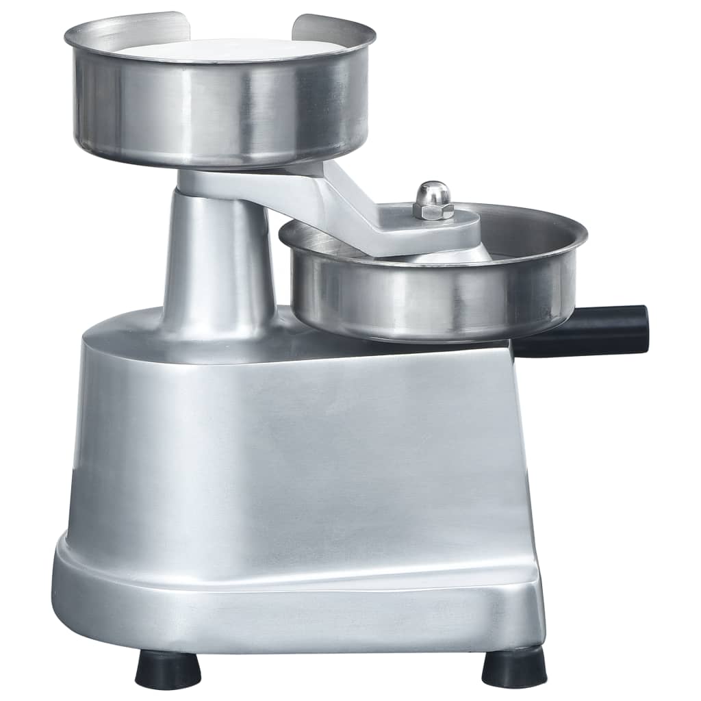 Hamburgerpresse Mit 500 Trennpapieren Aluminium 10 Cm