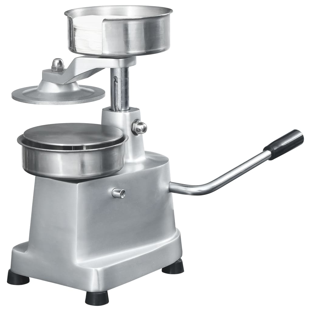Hamburgerpresse Mit 500 Trennpapieren Aluminium 10 Cm