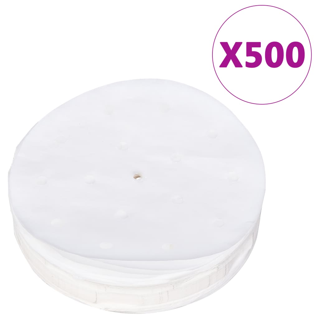 Hamburgerpresse Mit 500 Trennpapieren Aluminium 10 Cm