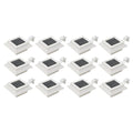 Solar-Außenleuchten 12 Stk. Led Rechteckig 12 Cm