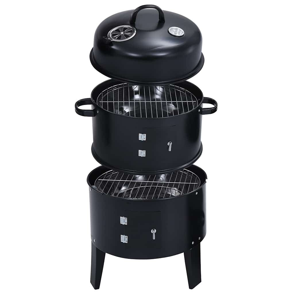 3-In-1 Holzkohlegrill Räucherofen 40×80 Cm