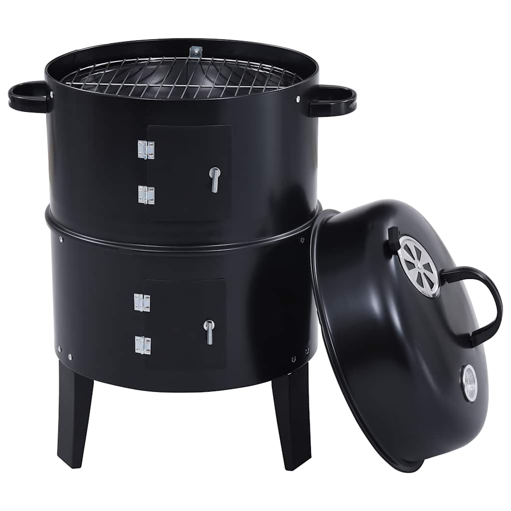 3-In-1 Holzkohlegrill Räucherofen 40×80 Cm