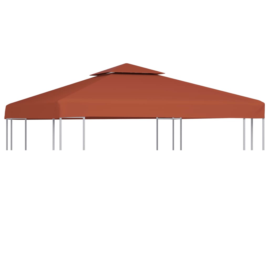 Pavillon-Dachplane Mit Kaminabzug 310 G/M² Terrakotta