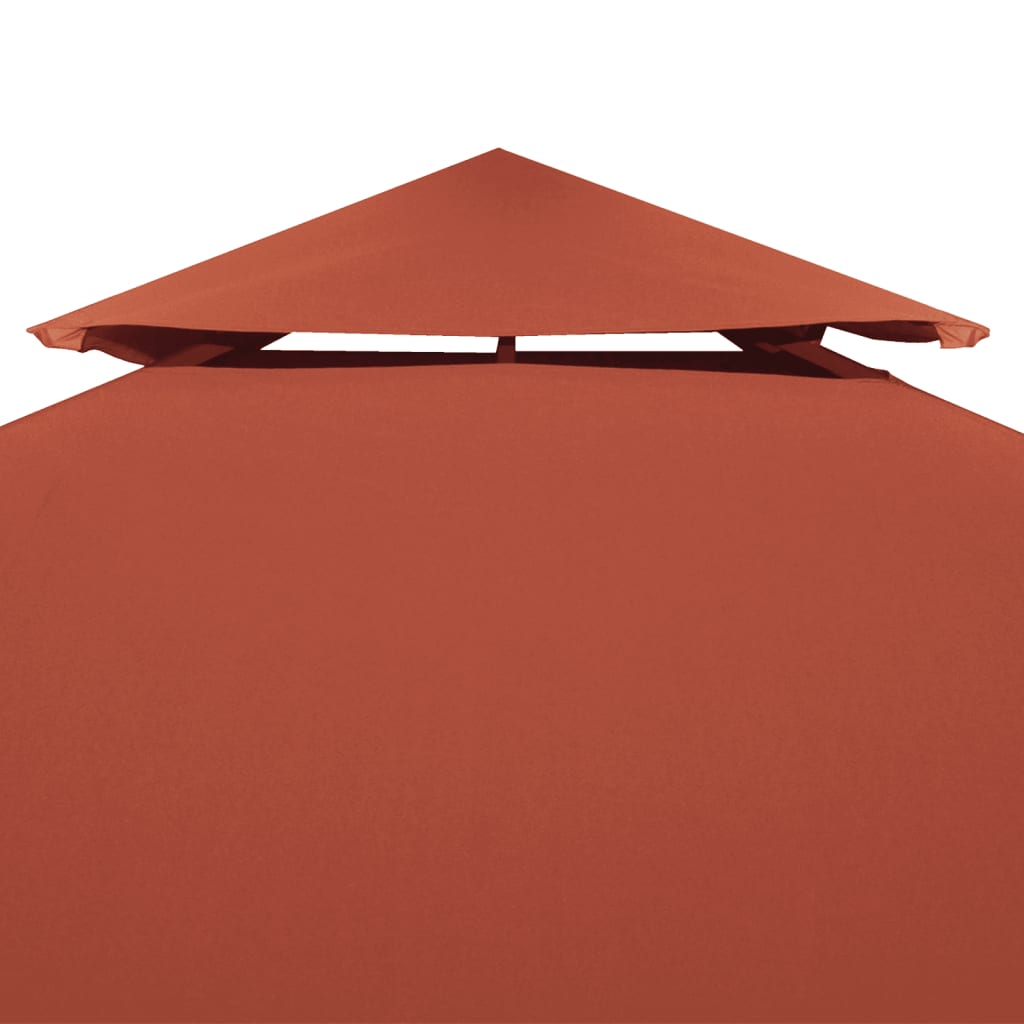 Pavillon-Dachplane Mit Kaminabzug 310 G/M² Terrakotta