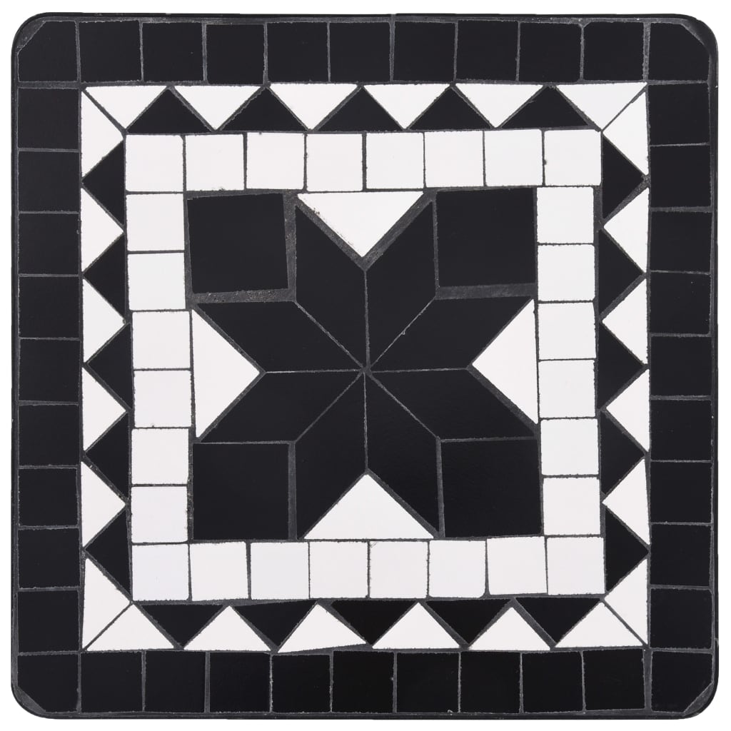 Beistelltisch Mosaik Keramik Und Weiß