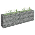 Gabionen-Hochbeet Verzinkter Stahl 180×30×90 Cm