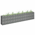 Gabionen-Hochbeet Verzinkter Stahl 180×30×90 Cm