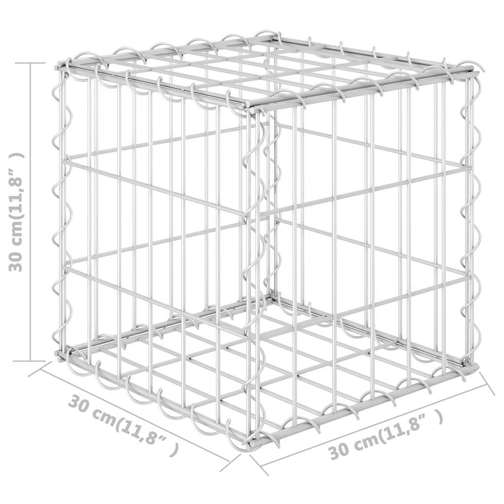 Würfel-Gabionen-Hochbeet Stahldraht