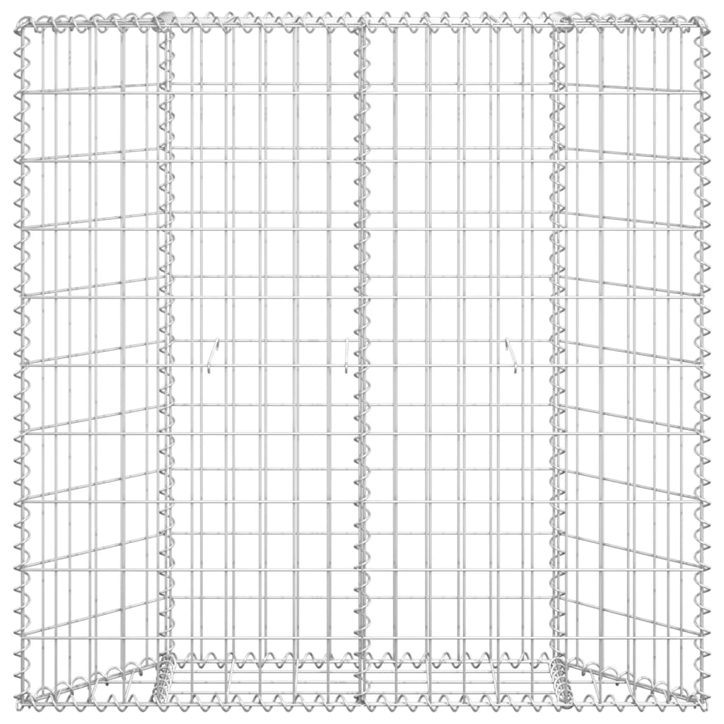 Gabionen-Hochbeet Trapezform Verzinkter Stahl