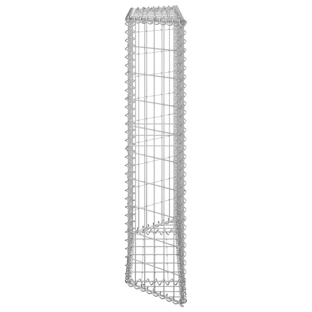 Gabionen-Hochbeet Trapezform Verzinkter Stahl