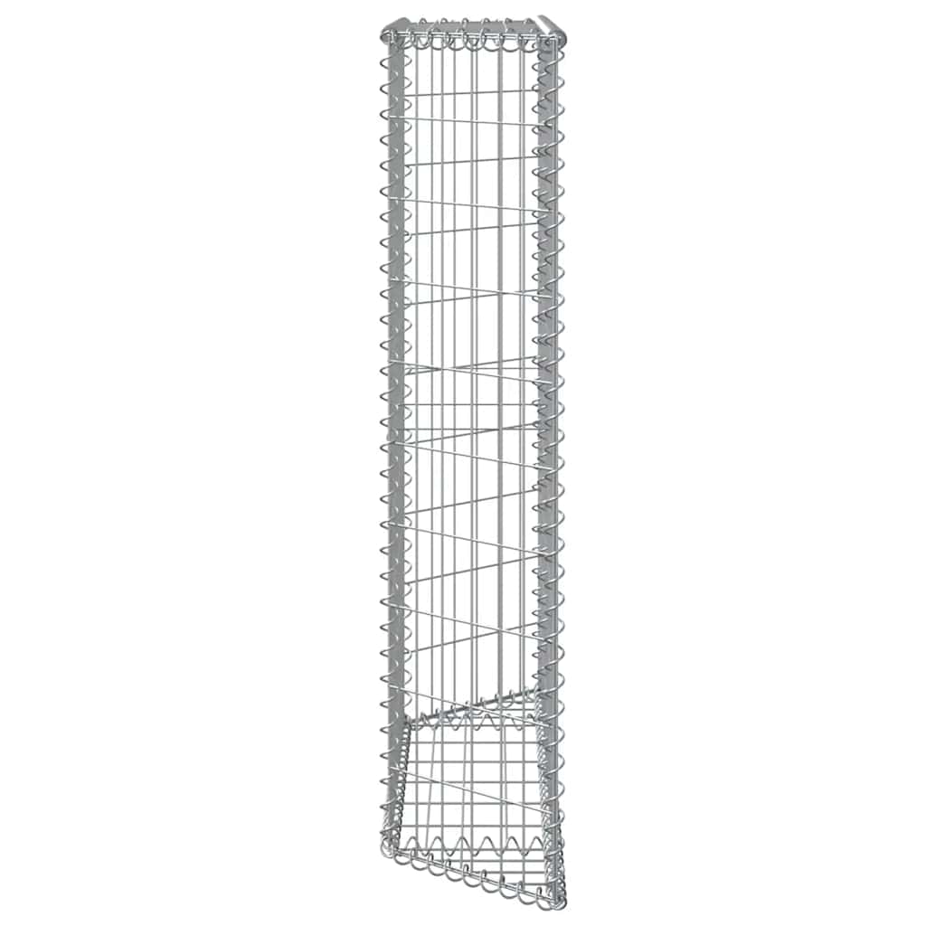 Gabionen-Hochbeet Trapezform Verzinkter Stahl