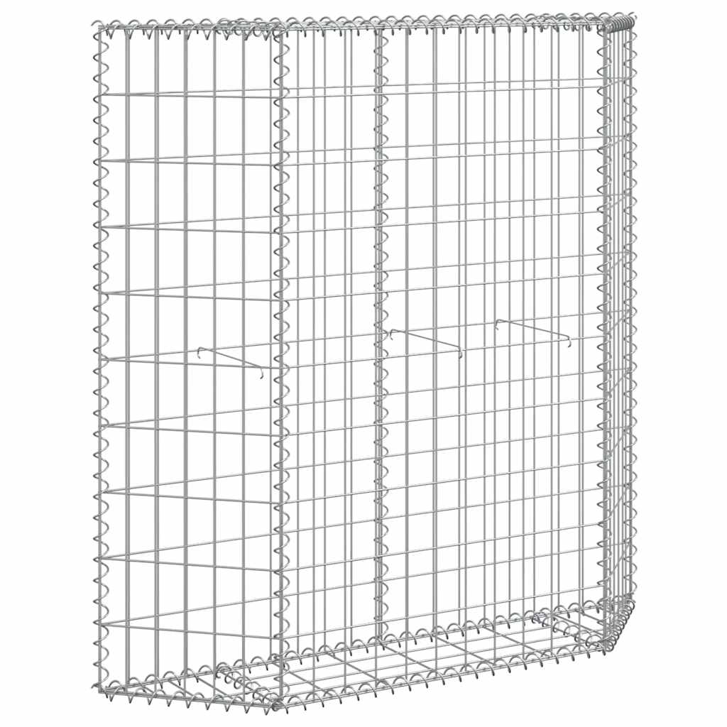 Gabionen-Hochbeet Trapezform Verzinkter Stahl