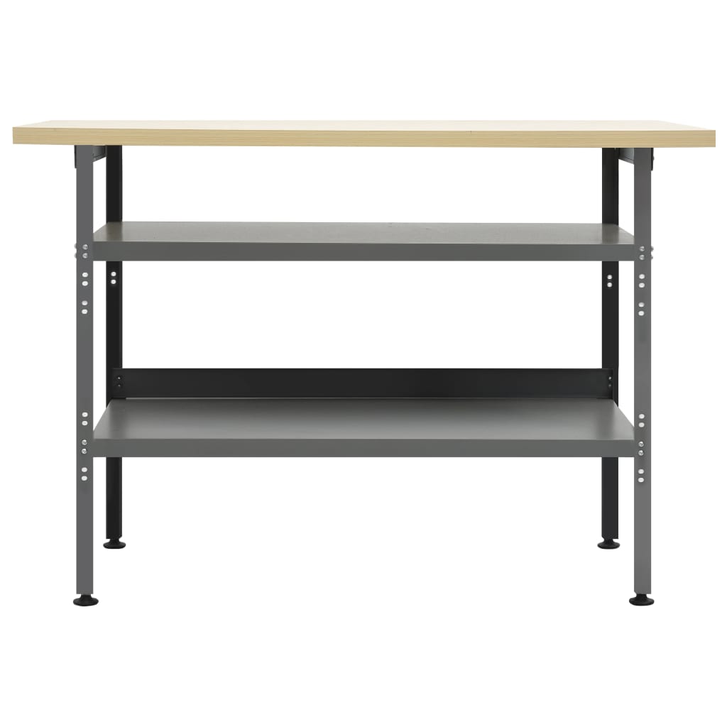 Werkbank Grau 120×60×85 Cm Stahl