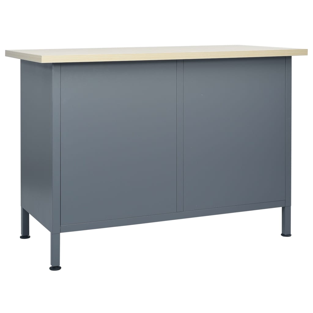 Werkbank Schwarz 120X60X85 Cm Stahl