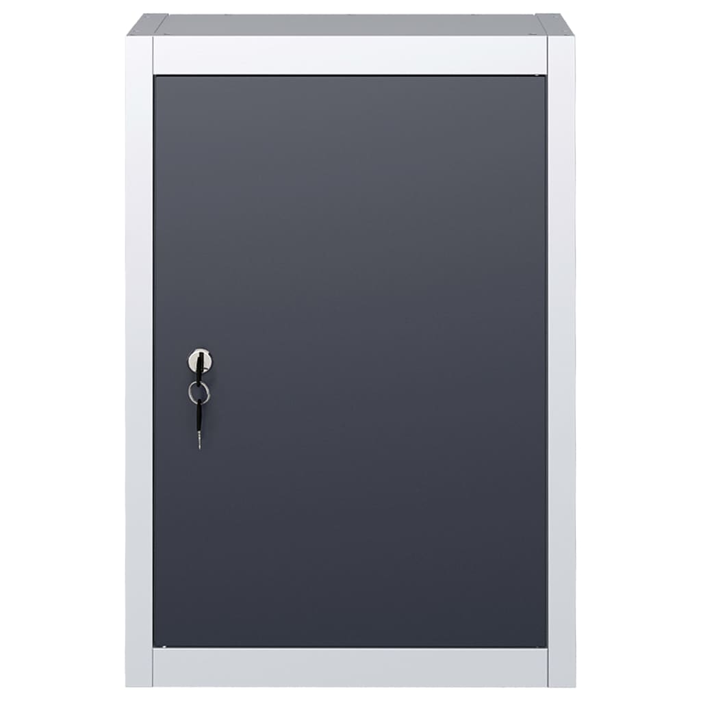 Wand-Werkzeugschrank Industriedesign Metall Grau Und Schwarz