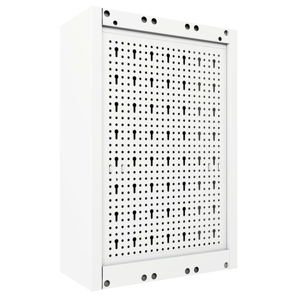 Wand-Werkzeugschrank Industriedesign Metall Grau Und Schwarz