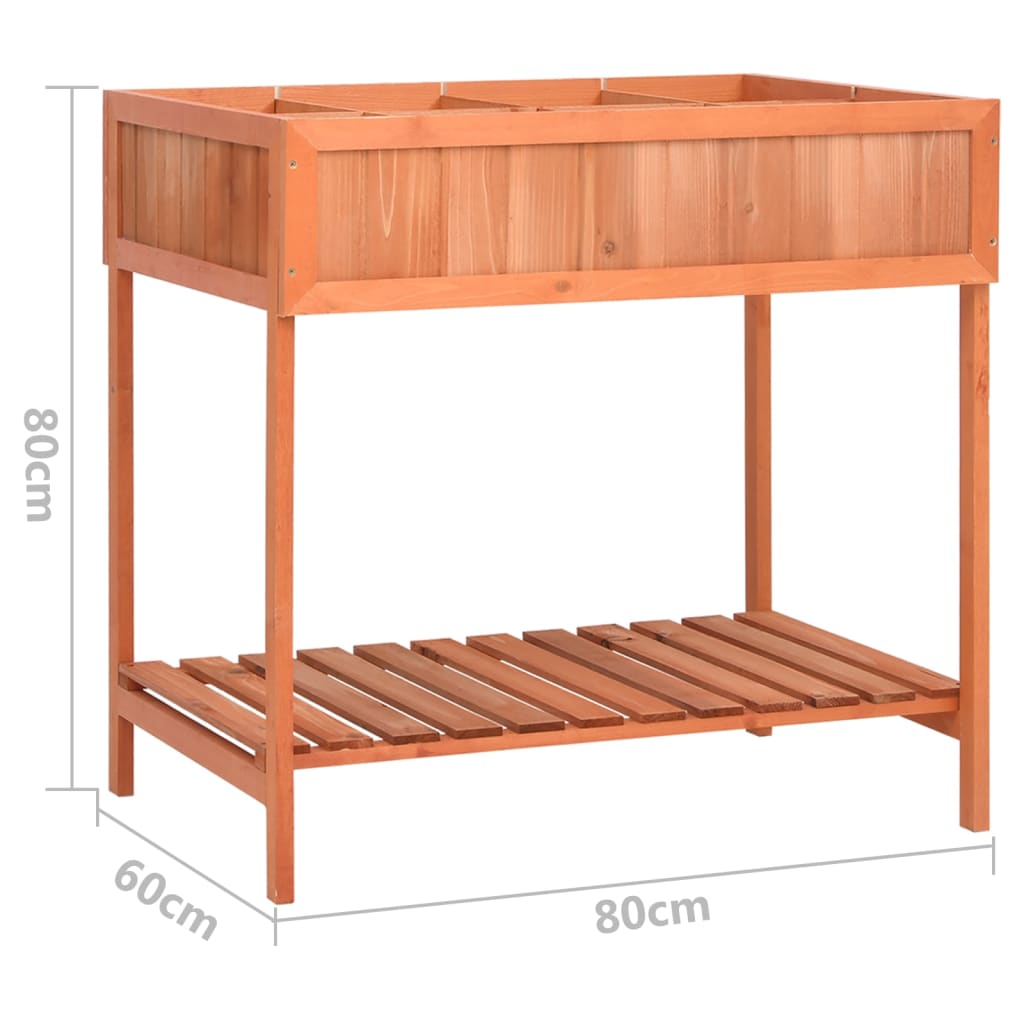 Pflanzgefäß Für Kräuter 80X60X80 Cm Massivholz Tanne