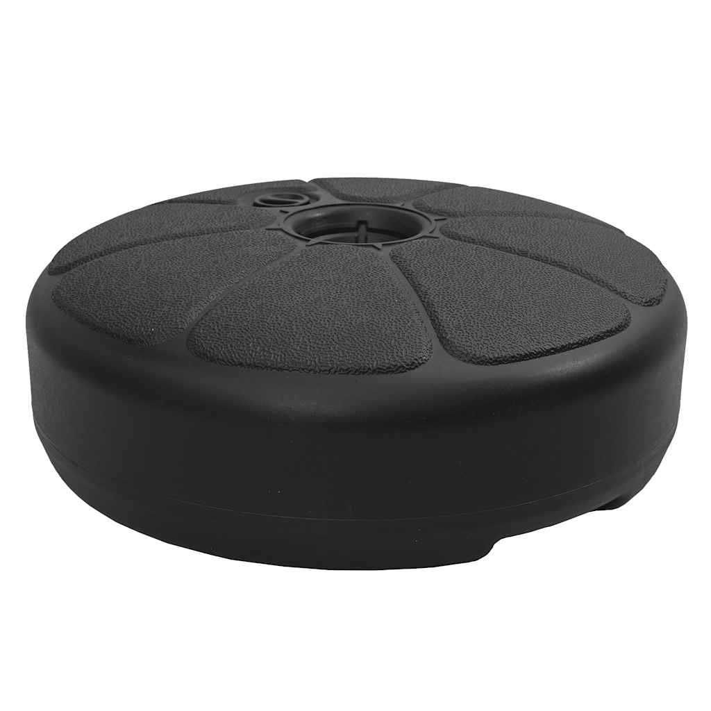Sonnenschirmständer Sand/Wasser 15 L Schwarz