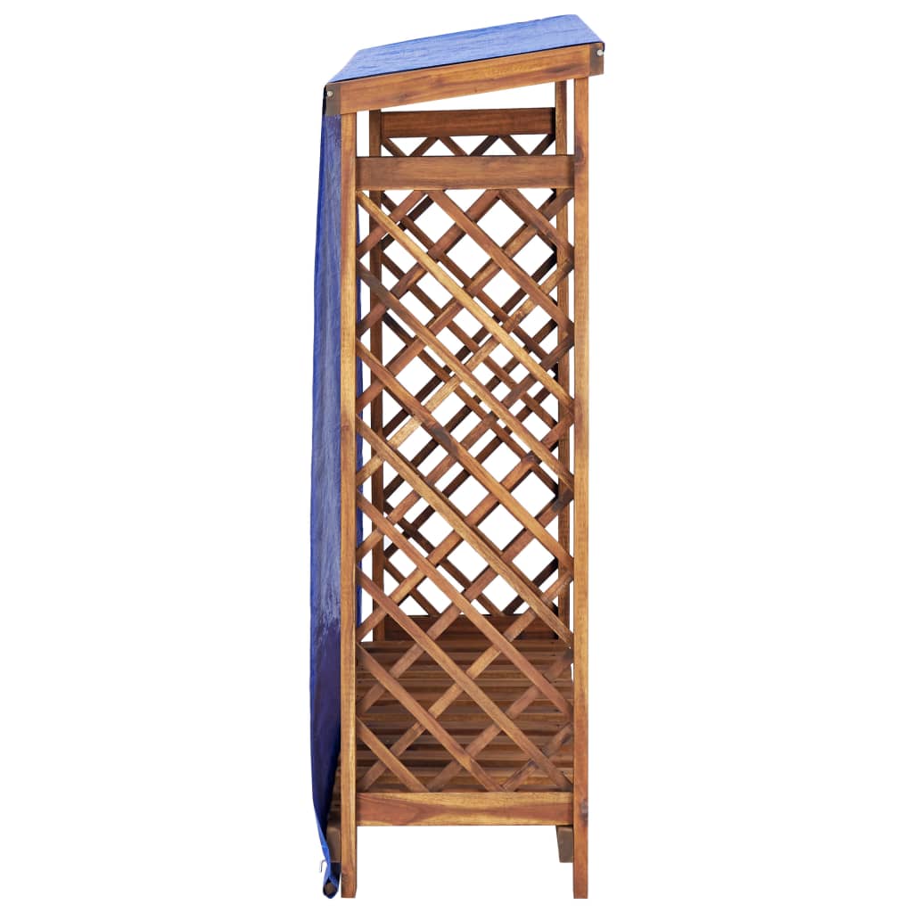 Kaminholzregal 105X38X115 Cm Akazie Massivholz