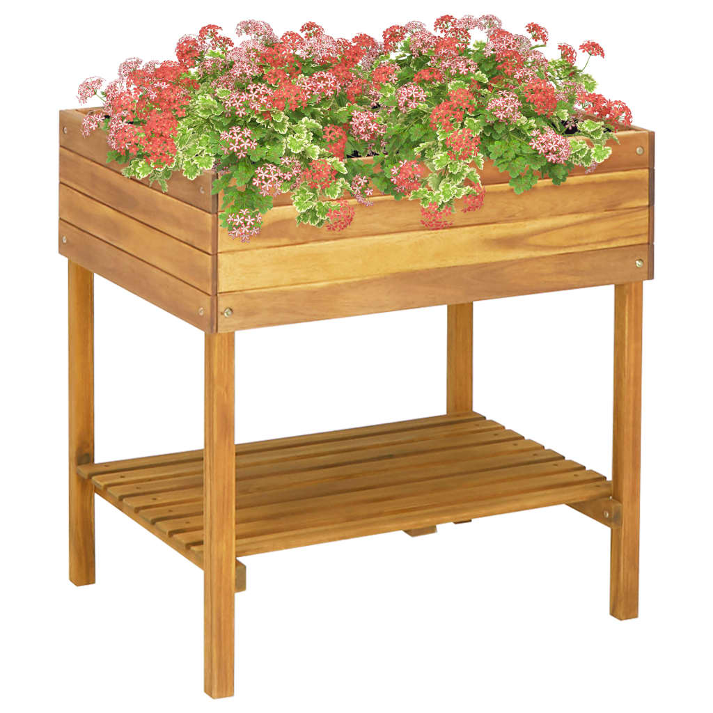 Hochkübel 78,5 X 58,5 X 78,5 Cm Massivholz Akazie