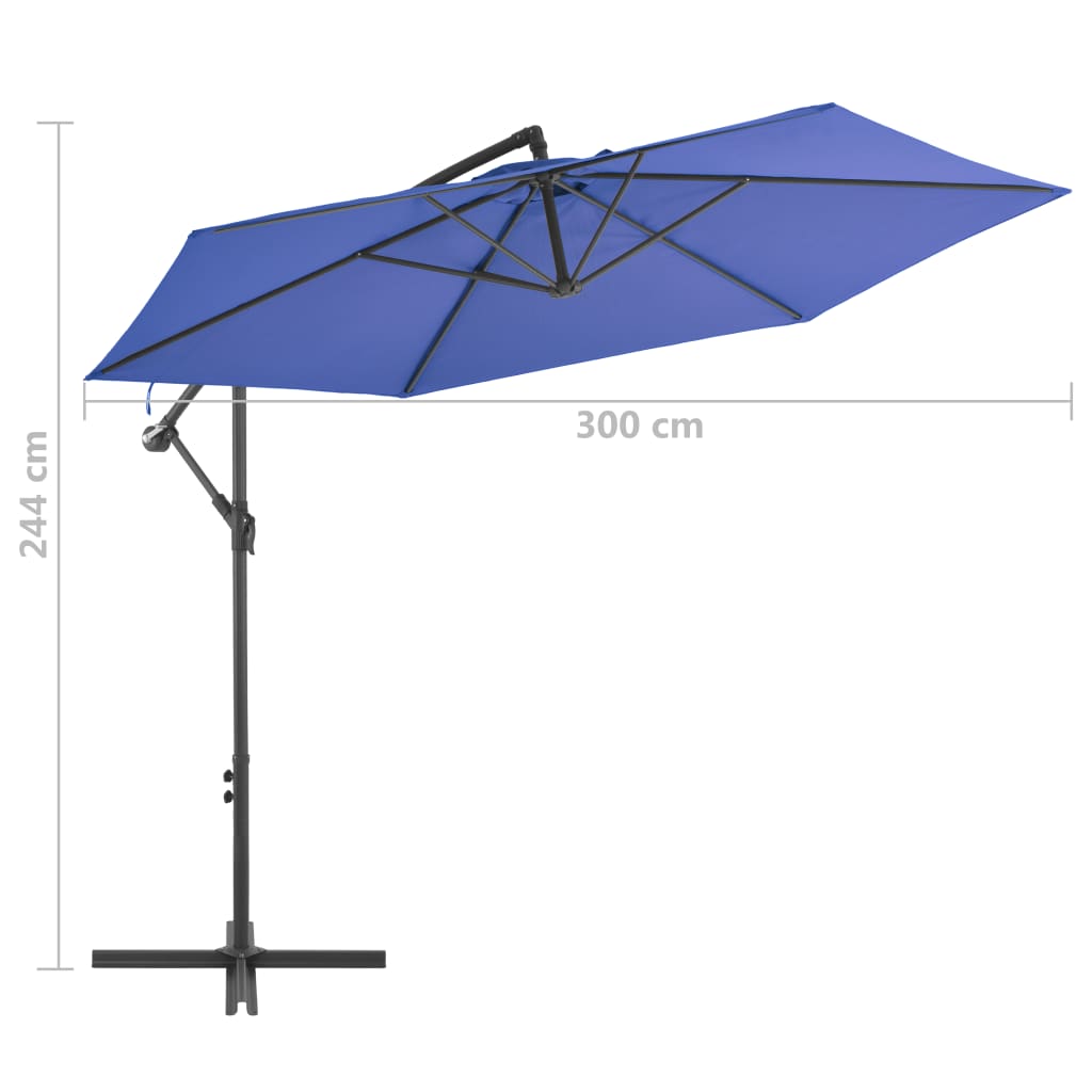 Ampelschirm Mit Aluminium-Mast 300 Cm