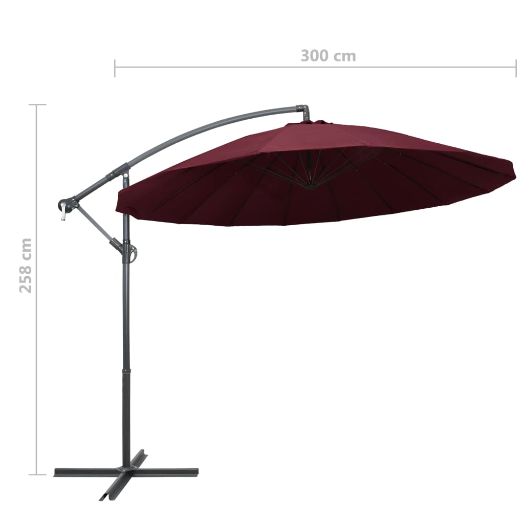 Ampelschirm 3 M Aluminium-Mast