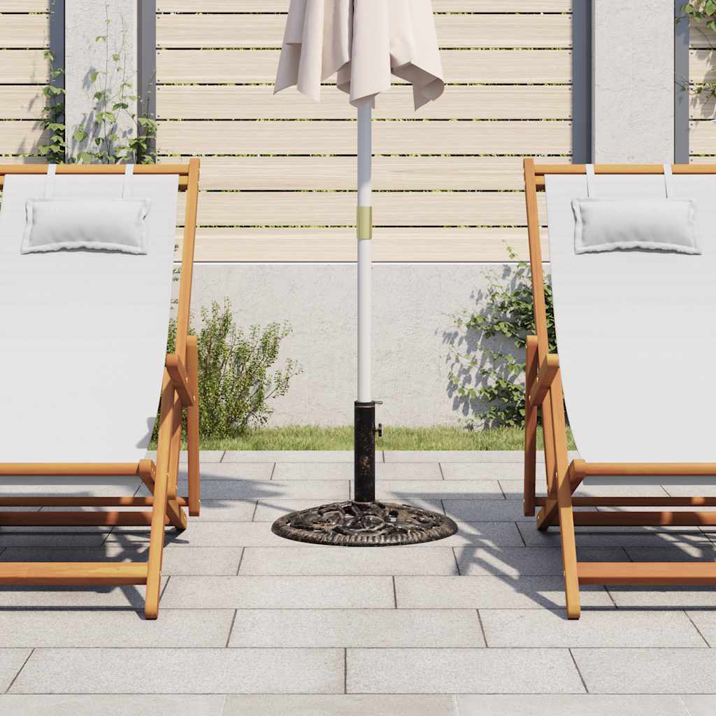 Sonnenschirmständer Bronze 12 Kg 48 Cm Gusseisen