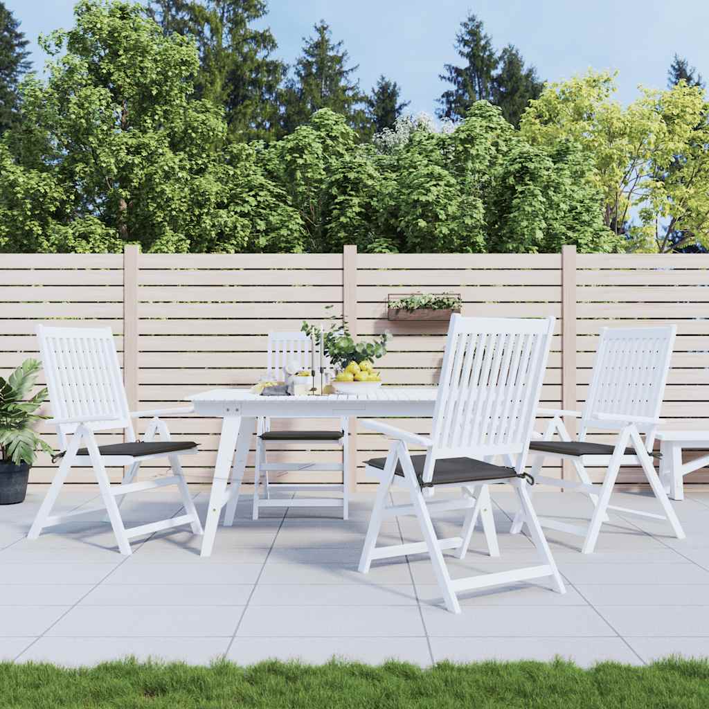 Gartenstuhl-Kissen 6 Stk. 40X40X3 Cm Oxford-Gewebe Anthrazit