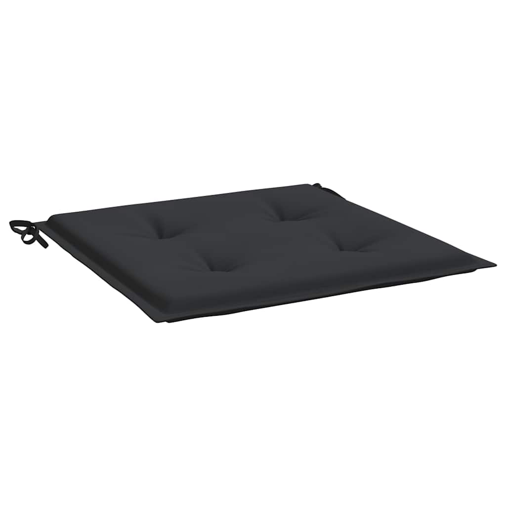 Gartenstuhl-Kissen 4 Stk. 40X40X3 Cm Oxford-Gewebe Schwarz