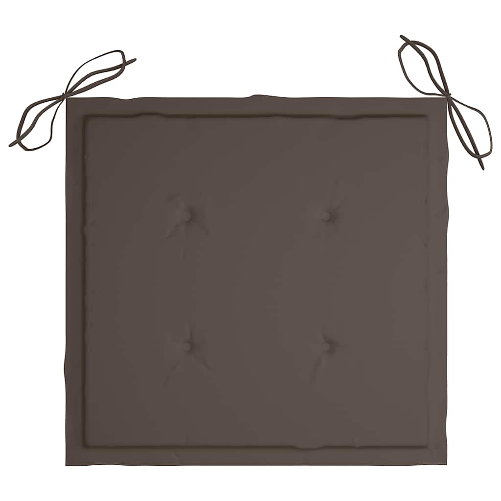Gartenstuhl-Kissen 4 Stk. Oxford-Gewebe Taupe