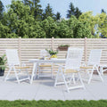 Gartenstuhl-Kissen 4 Stk. Oxford-Gewebe Beige
