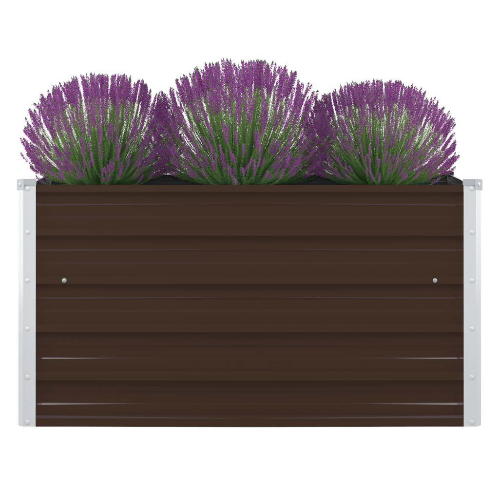 Hochbeet 100×100×45 Cm Verzinkter Stahl