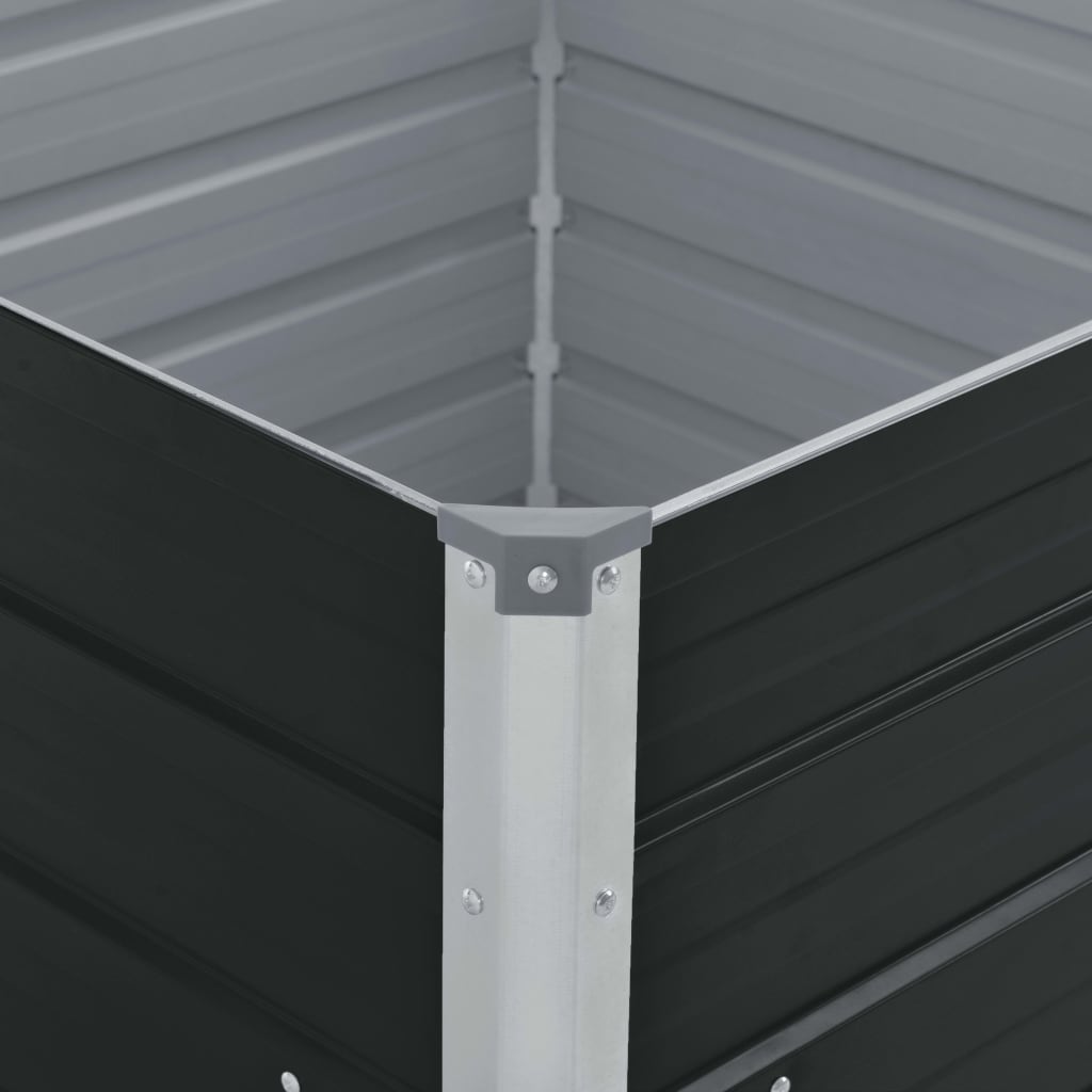 Hochbeet 100×100×45 Cm Verzinkter Stahl
