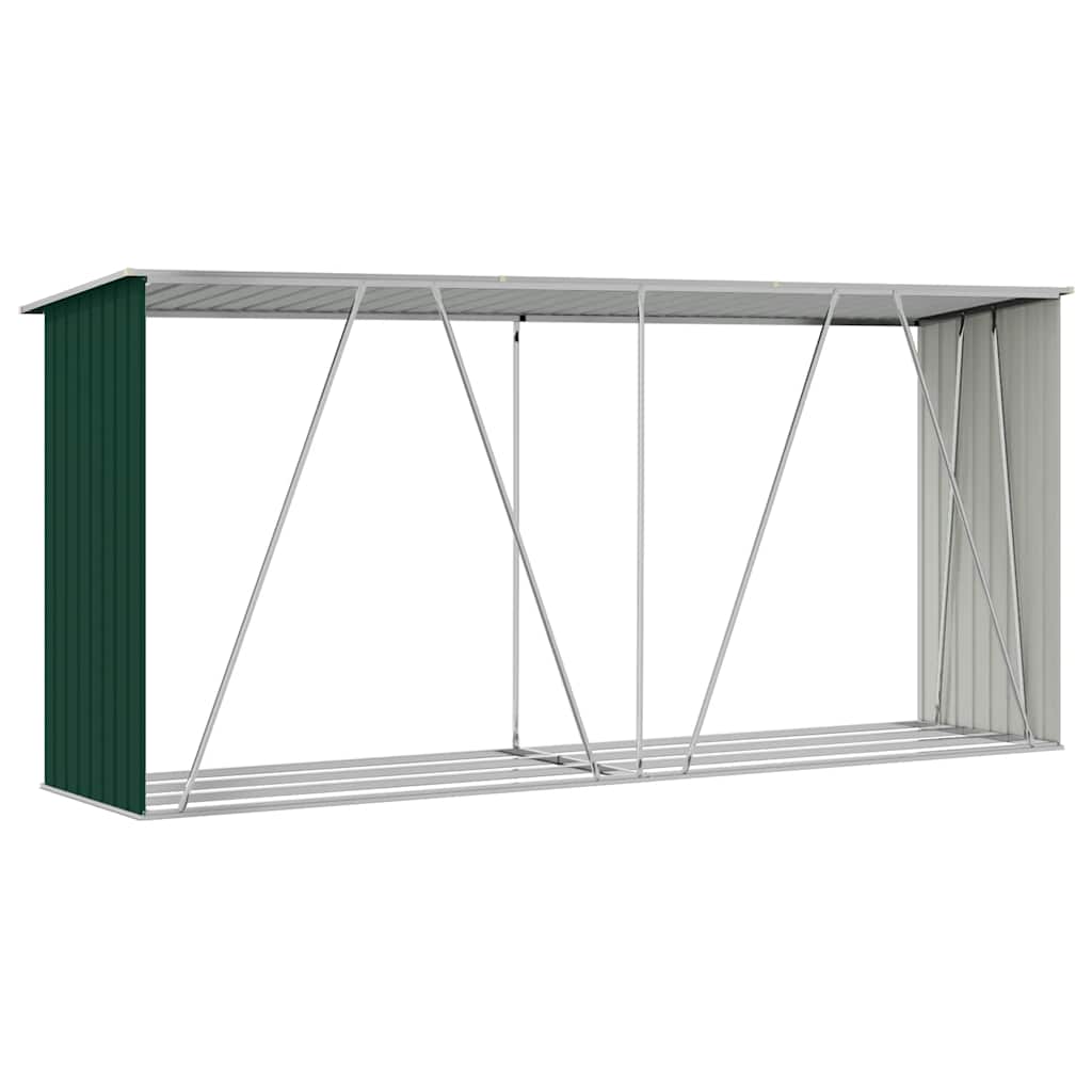 Brennholzlager Verzinkter Stahl 330X84X152 Cm