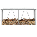 Brennholzlager Verzinkter Stahl 330X84X152 Cm